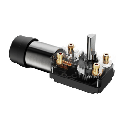 Micro Dc Worm Gear Motor 24v para equipamento de comunicação