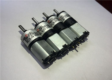 motor da engrenagem do metal da redução da tensão da avaliação 6V com a caixa de engrenagens do eixo do metal
