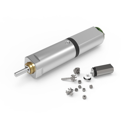 Micro motor deslizante planetário MD008008-152 80RPM 600gf da caixa de engrenagens 8mm do metal. Cm