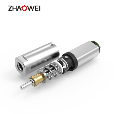 Micro motor deslizante planetário MD008008-152 80RPM 600gf da caixa de engrenagens 8mm do metal. Cm